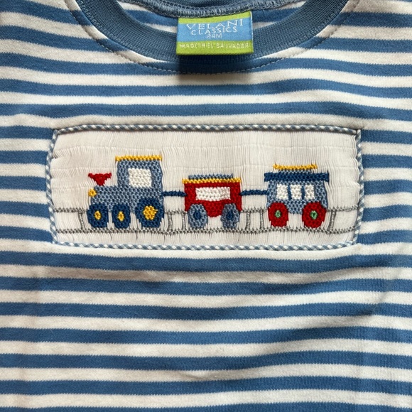 Smocked Train Shirt 🚂 - Picture 2 of 4